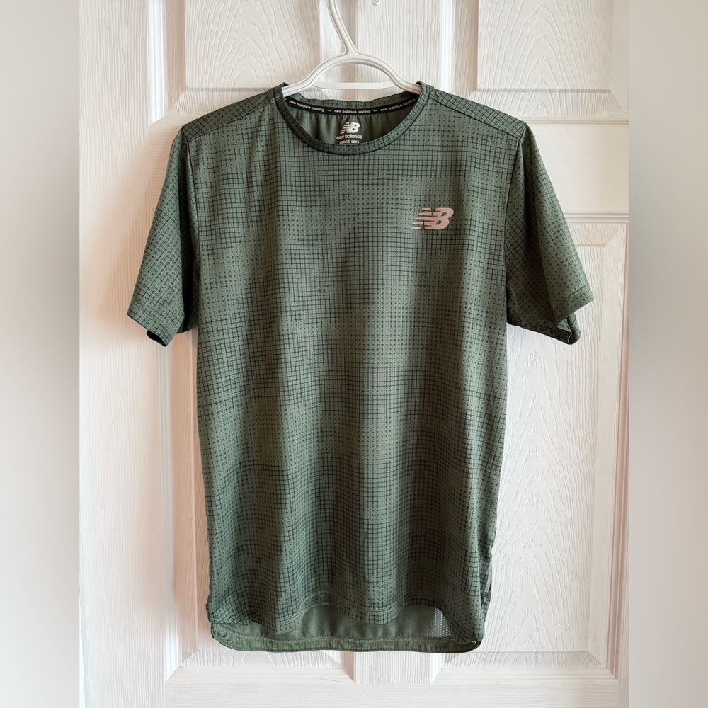 New Balance Men's Olive Short Sleeve Tee